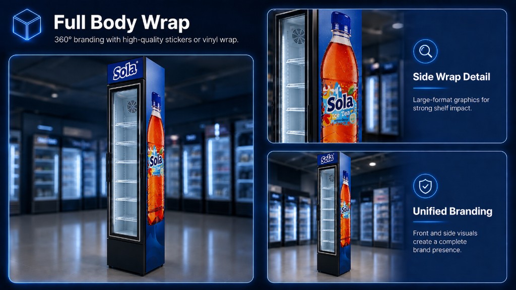 Full body wrap case — whole machine branding example