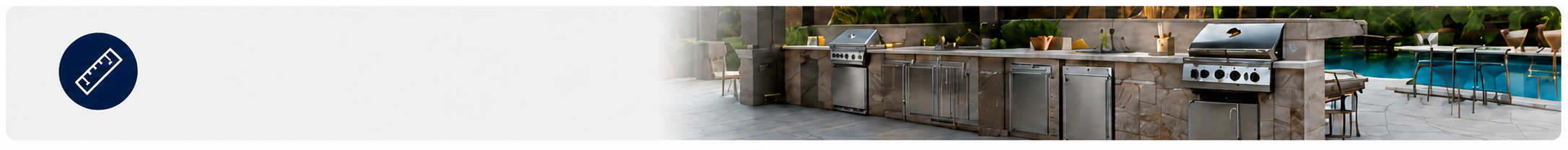 15" slim models available for compact outdoor kitchen projects