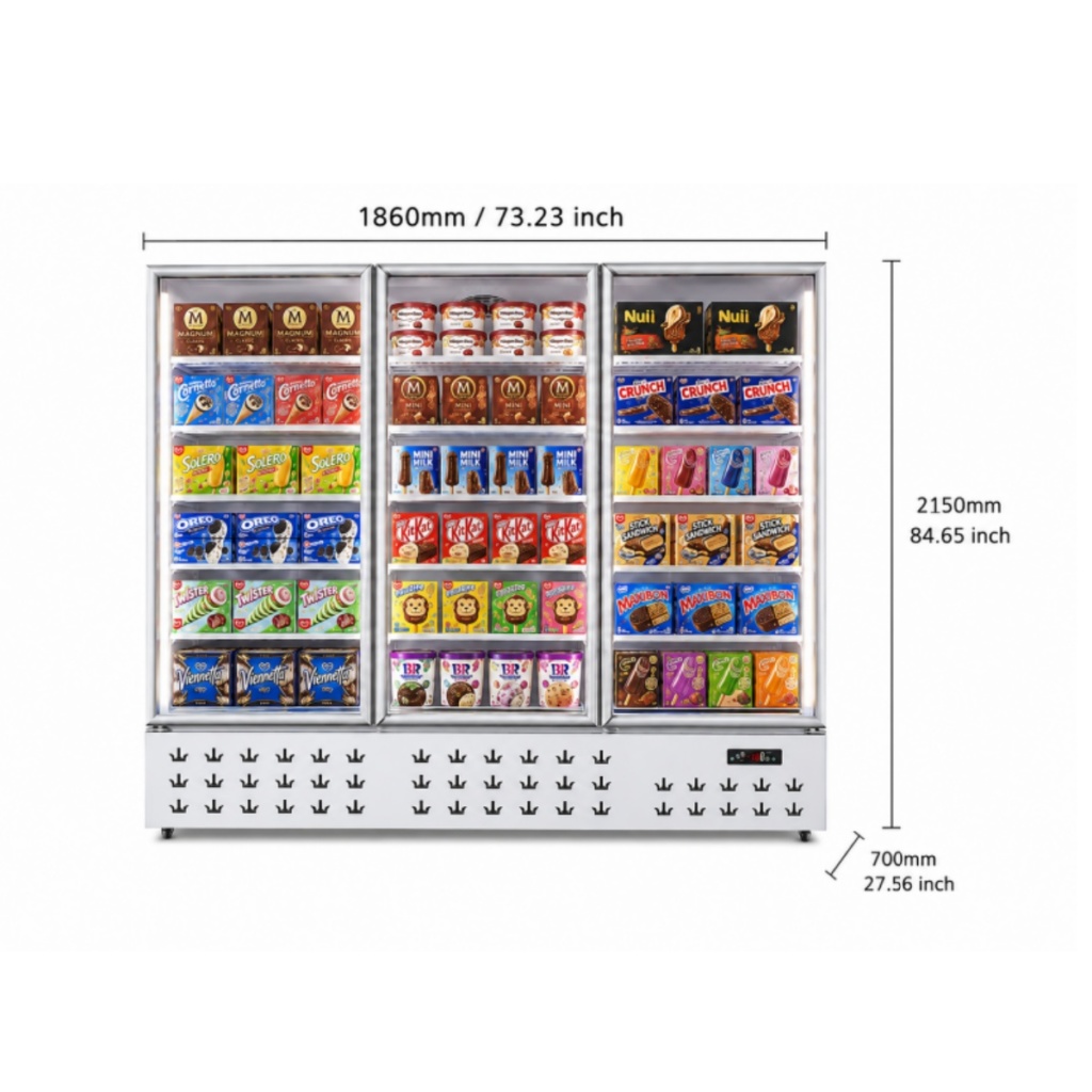 NE-1550DL Display Freezer